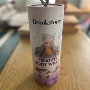Brookstone Gray and Lavender Heated Body Wrap - New/unopened